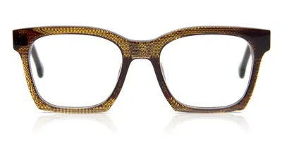 L.a. Eyeworks Marcel 641 Occhiali Da Vista Marroni Per Uomo (solo Montatura)