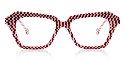 L.a. Eyeworks Pirate 966 Occhiali Da Vista Rossi Per Uomo (solo Montatura)