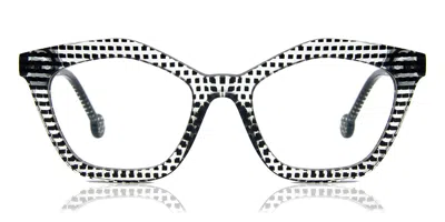 L.a. Eyeworks Ronette 603 Occhiali Da Vista Neri Per Uomo (solo Montatura)