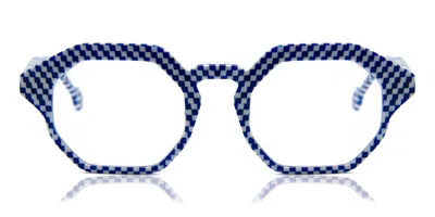 L.a. Eyeworks Rye 904 Occhiali Da Vista Blu Per Uomo (solo Montatura)