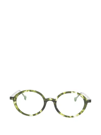 L.a. Eyeworks Sakari Round-frame Glasses In Green