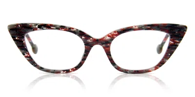 L.a. Eyeworks Trellis 287 Occhiali Da Vista Rossi Per Donna (solo Montatura)