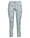La Fabrique Woman Pants Sage Green Size M Cotton, Elastane In Sage Green