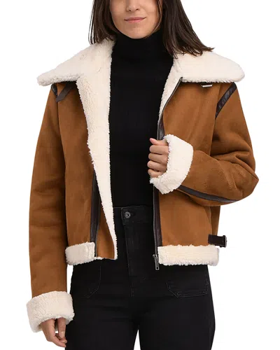 La Fee Maraboutee Fi Gp Zahir B Zip Up Bomber Jacket In Cannelle