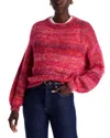La Fee Maraboutee Marled Crewneck Sweater In Multi