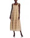 La Fee Maraboutee Printed Square Neck Midi Dress