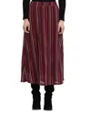 La Fee Maraboutee Rabana Midi Skirt In Groseille