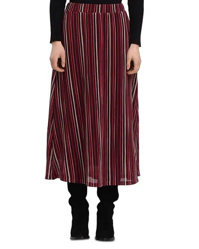 La Fee Maraboutee Rabana Midi Skirt In Groseille