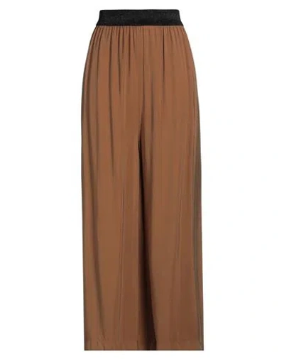La Fee Maraboutee La Fée Maraboutée Woman Pants Brown Size 6 Viscose, Polyester