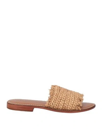 La Fee Maraboutee La Fée Maraboutée Woman Sandals Beige Size 7 Textile Fibers