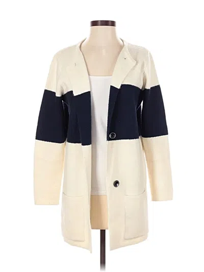 Pre-owned La Fée Verte Cardigan Sweater In White