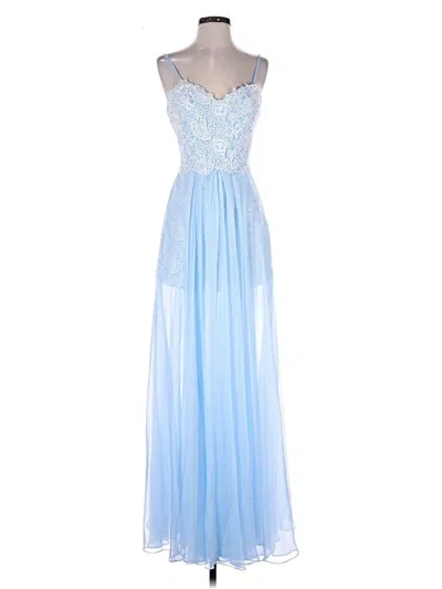 Pre-owned La Femme Cocktail Dress In Blue