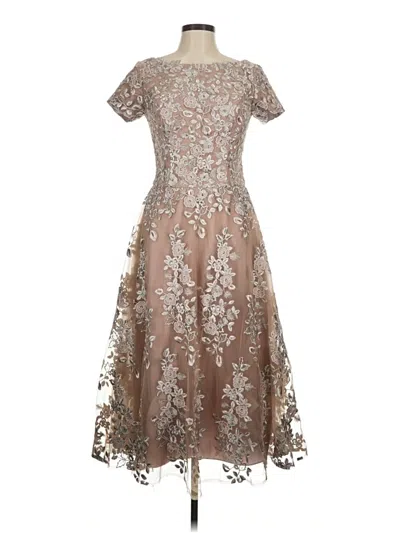 Pre-owned La Femme Cocktail Dress In Brown