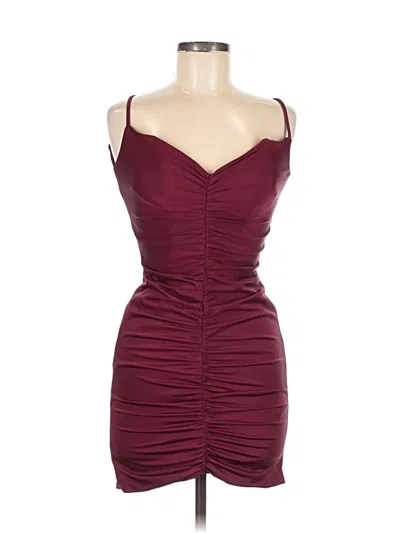 Pre-owned La Femme Cocktail Dress In Burgundy