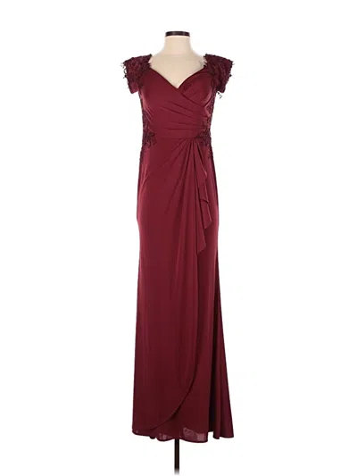 Pre-owned La Femme Cocktail Dress In Burgundy