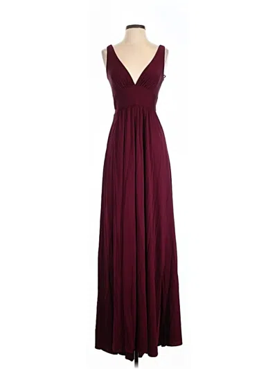 Pre-owned La Femme Cocktail Dress In Burgundy