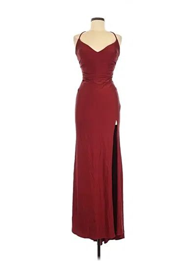 Pre-owned La Femme Cocktail Dress In Burgundy