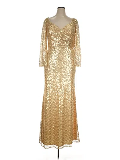 Pre-owned La Femme Cocktail Dress In Gold