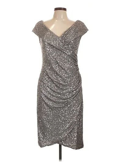 Pre-owned La Femme Cocktail Dress In Gray