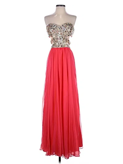 Pre-owned La Femme Cocktail Dress In Red