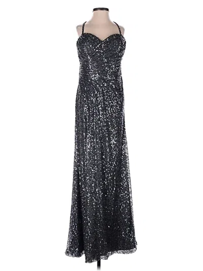 Pre-owned La Femme Cocktail Dress In Silver