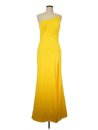 Pre-owned La Femme Cocktail Dress In Yellow