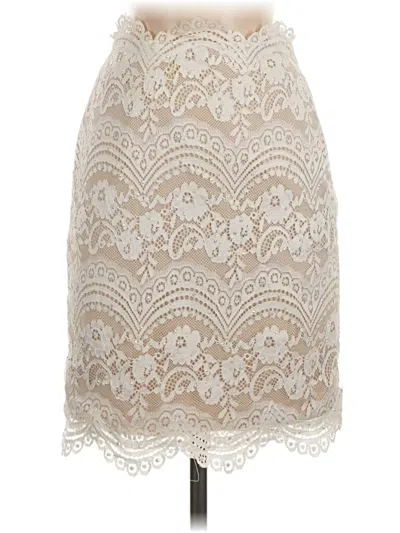 Pre-owned La Femme Formal Skirt In Tan