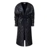 La Femme Mimi Women's Black Kimono Coat In Black