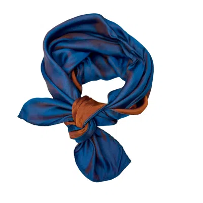 La Femme Mimi Women's Blue Alcedo Atthis Silk Scarf