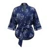 La Femme Mimi Women's Blue / White The Blue Ceramic Kimono In Multi