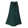 La Femme Mimi Women's Green The Palms Wide Leges Trousers In Green