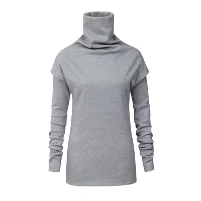 La Femme Mimi Women's Grey Turtleneck