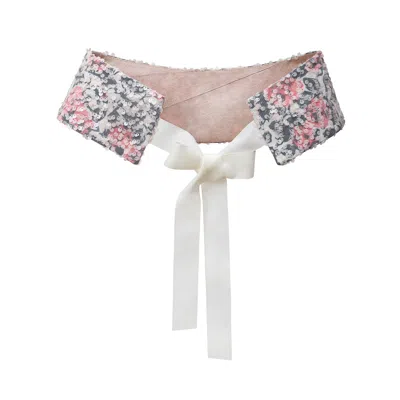 La Femme Mimi Women's Obi Belt With Sequins