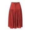 La Femme Mimi Women's Red / Orange The Peach Skirt In Multi