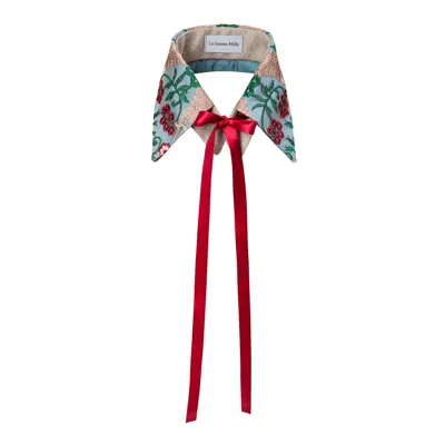 La Femme Mimi Women's Red Zero Waste Collar