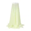 La Femme Mimi Women's Yellow / Orange / White Maxi Evening Skirt In Yellow/orange/white
