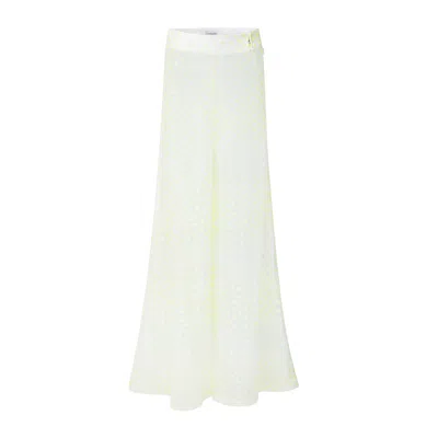 La Femme Mimi Women's Yellow / Orange / White Maxi Party Trouser In Yellow/orange/white