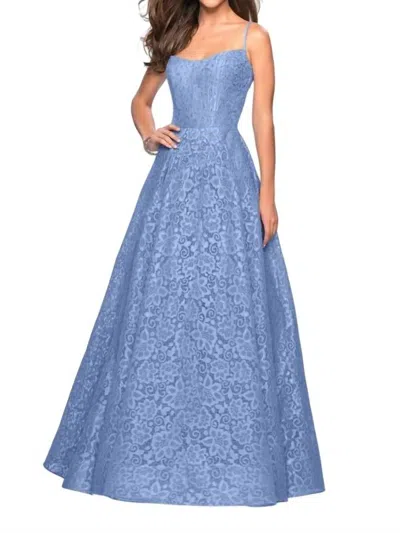 La Femme Prom Dress In Cloud Blue