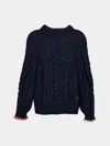 La Fetiche Marianne Hand-knitted Wool Sweater Size: S