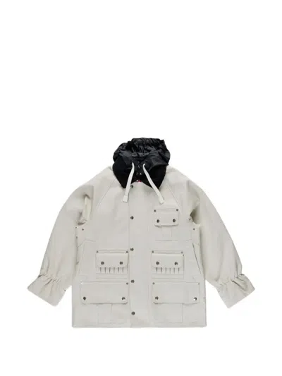 La Fetiche Rene Long-sleeve Utility Jacket In Animal Print