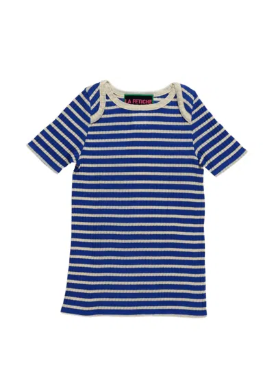 La Fetiche Striped T-shirt In Blue