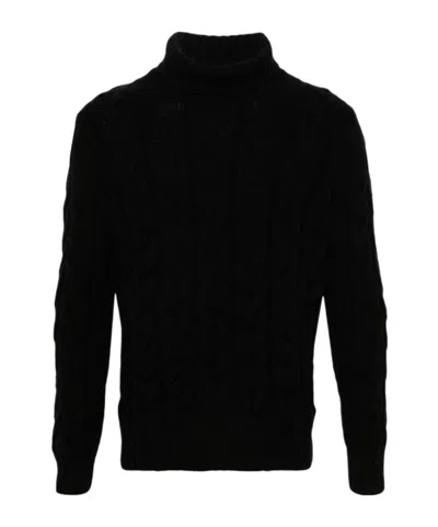 La Fileria For D'aniello Cable-knit Jumper In Black