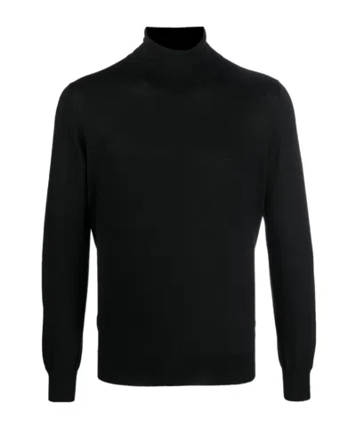La Fileria For D'aniello Fine-knit Roll-neck Jumper In Black