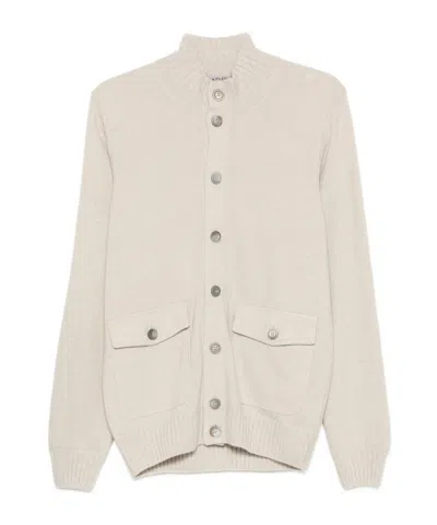 La Fileria For D'aniello Flap-pocket Buttoned Cardigan In Gray