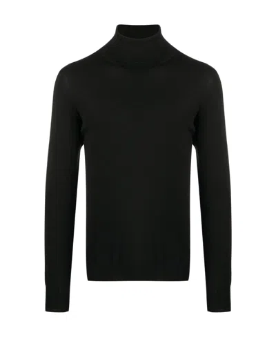 La Fileria For D'aniello Ribbed Roll-neck Jumper In Black