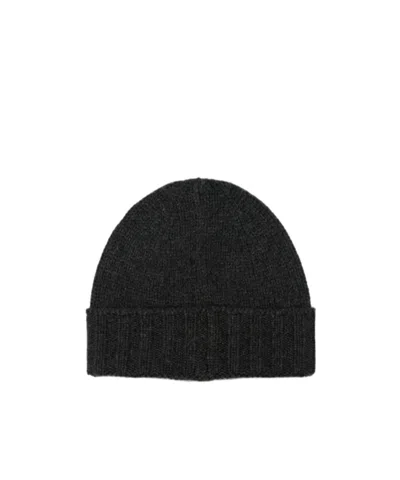 La Fileria For D'aniello Ribbed-knit Beanie Hat In Black
