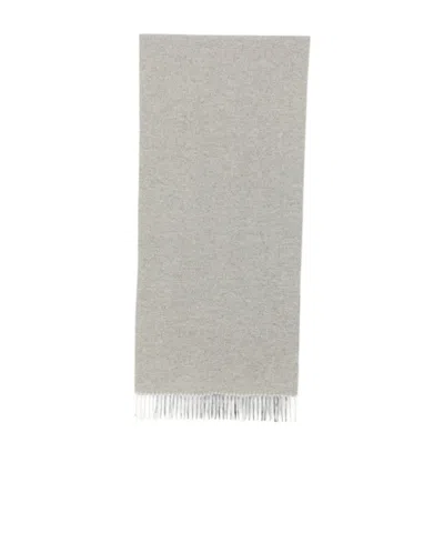 La Fileria For D'aniello Tasseled Scarf In Gray
