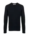 La Fileria For D'aniello Waffle-knit Crew-neck Jumper In Black