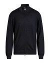 La Fileria Man Cardigan Charcoal Size 42 Virgin Wool In Gray