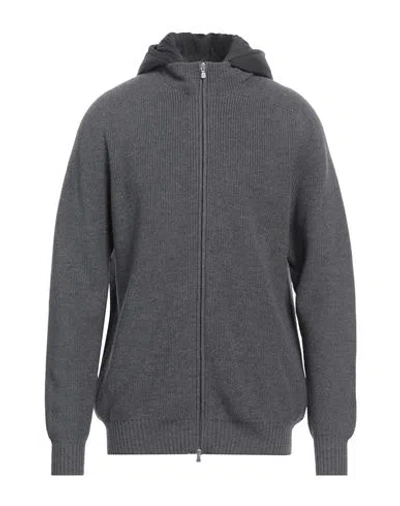 La Fileria Man Cardigan Grey Size 48 Virgin Wool, Polyester